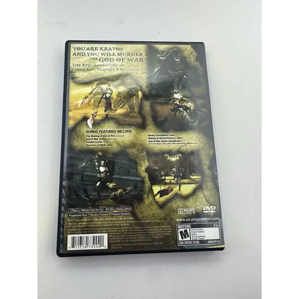 God of War Sony PlayStation 2 PS2 CIB Black Label Tested Game Retro Vintage